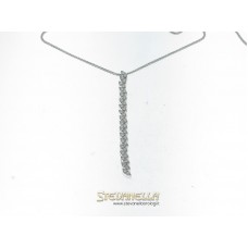 Salvini collana pendente in oro bianco e diamanti ct.0,65 Ref. 20009115